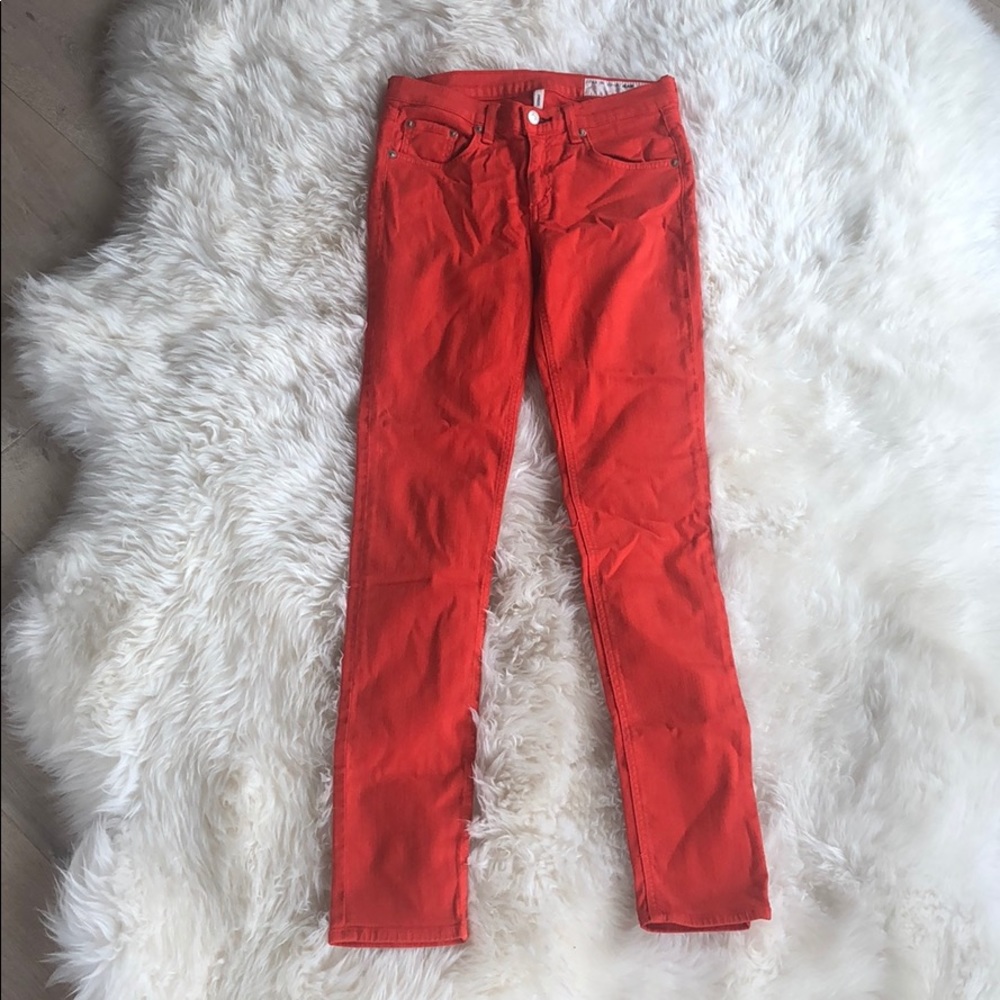 Rag and Bone orange jeans
